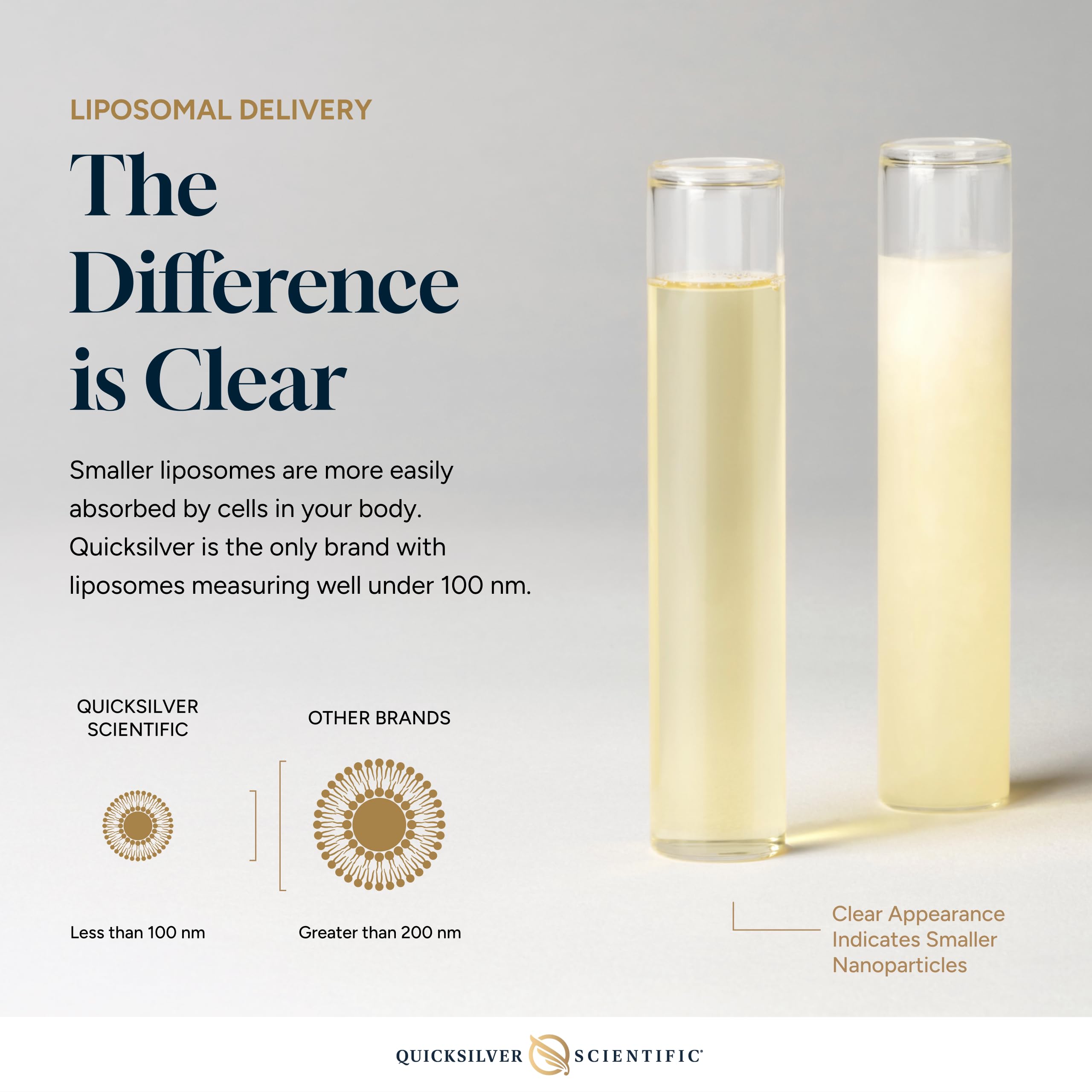 Quicksilver liposomal melatonin close-up signals premium, science-based sleep support.