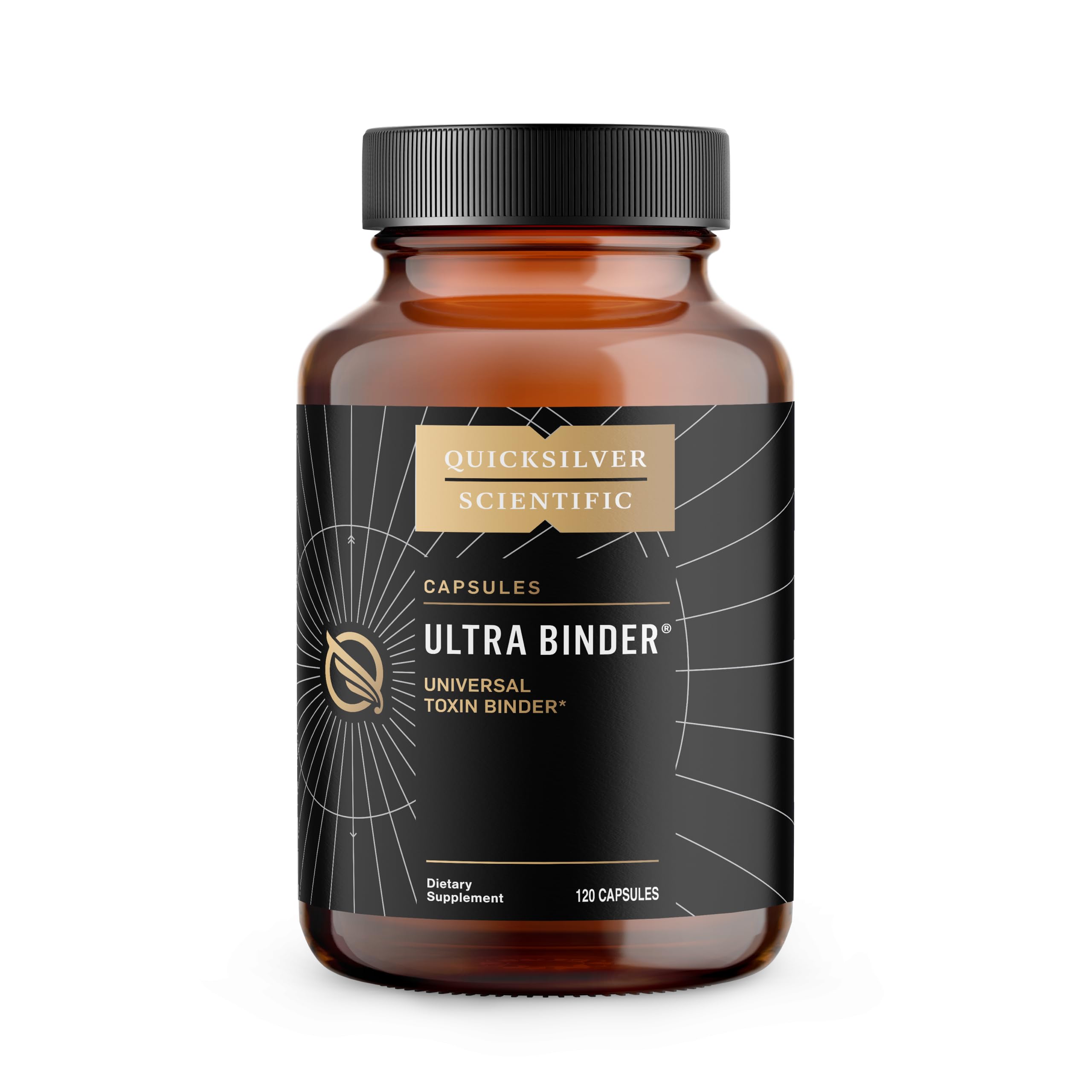 Quicksilver Ultra Binder bottle with capsules for toxin binding in gut