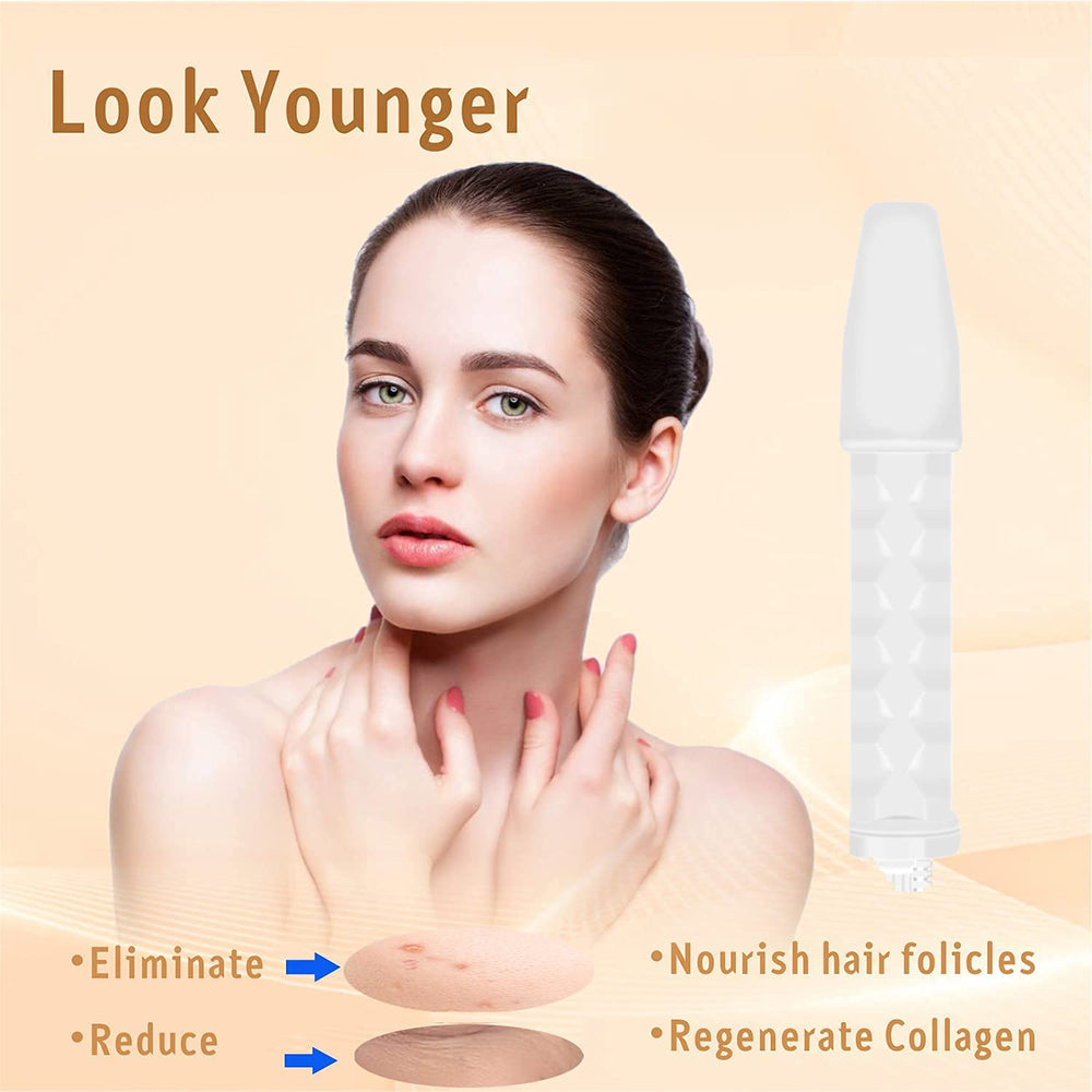 Quiet&Far high-frequency wand close-up with four tips for targeted rejuvenation sessions.