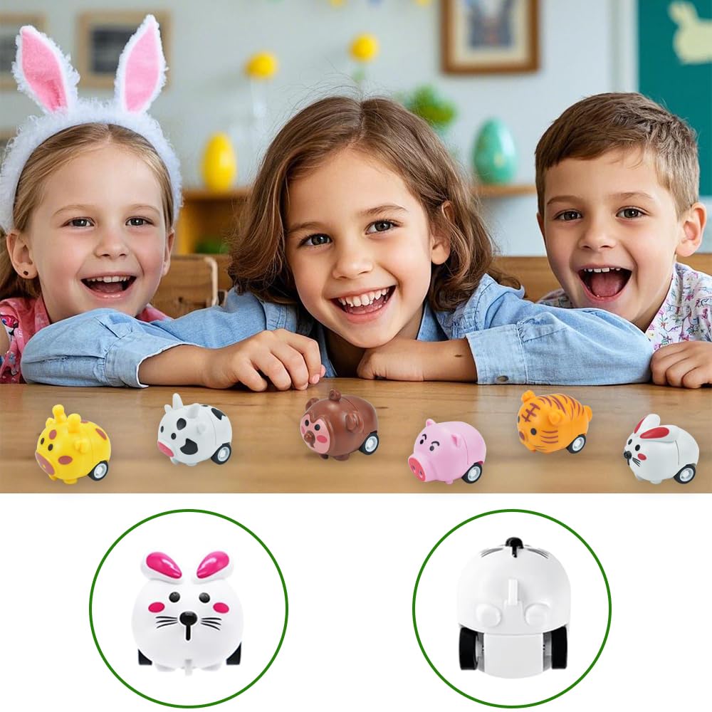 Quimoy egg with pull-back car in varied patterns for sharing fun.