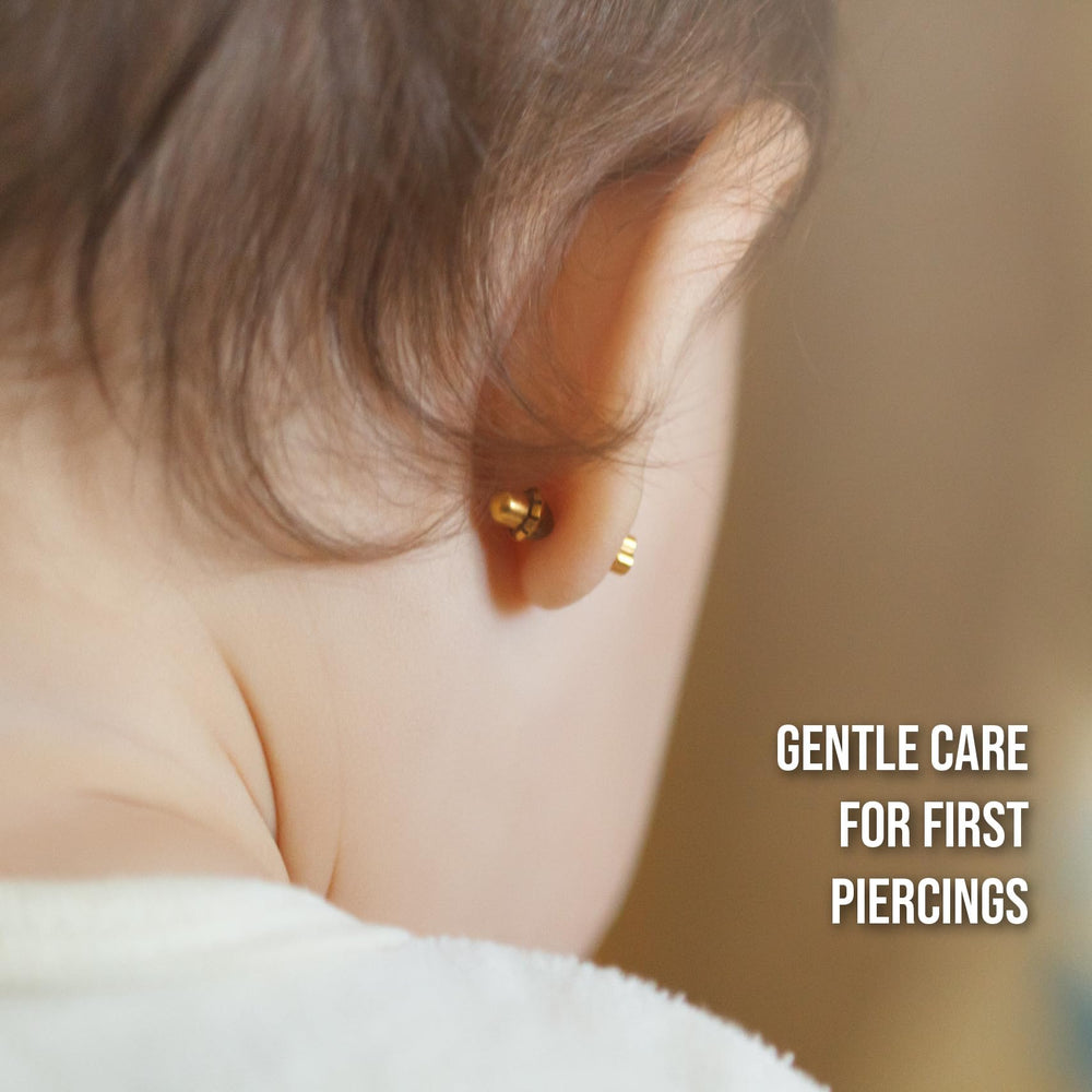 Quitch alcohol-free piercing cleanser highlighting minimal ingredients for sensitive skin.