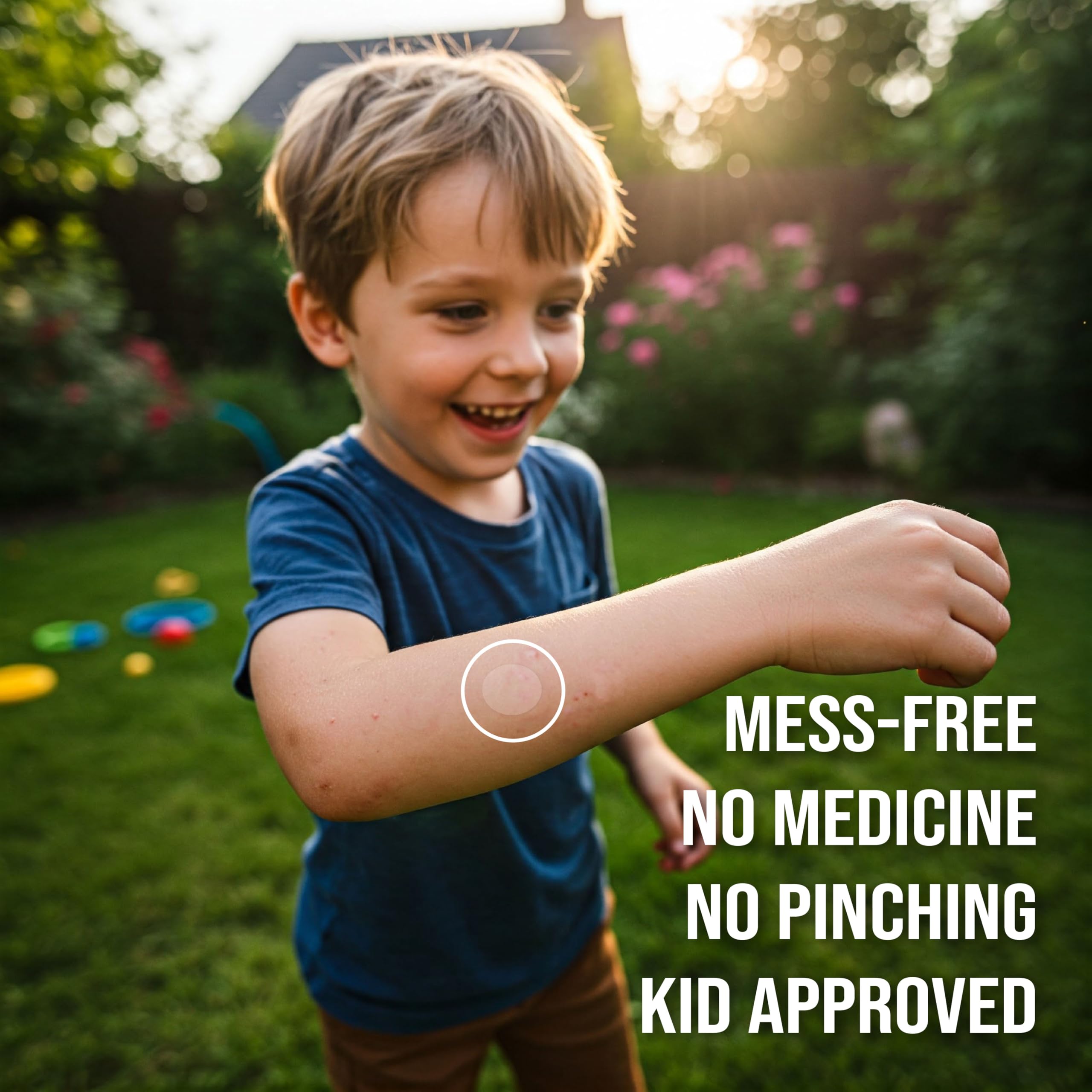 Quitch patch kids pack open reveals simple, medicine-free application.