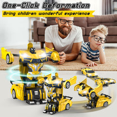 Qumcou Transform RC Car side view showing 1:16 scale and sleek styling.