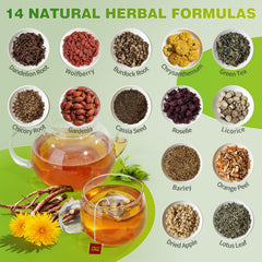 QUMIOBU Dandelion tea cup brew with soothing aroma for relaxation