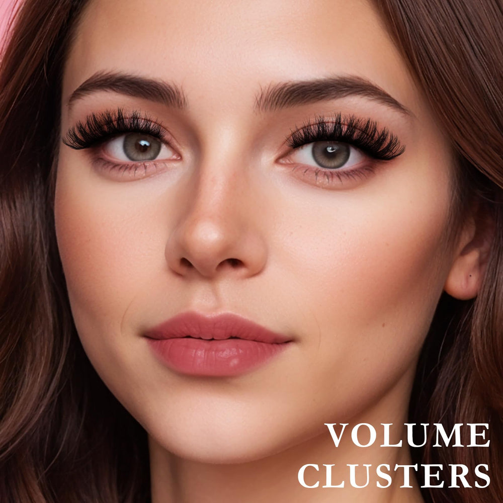 QUNETY soft cotton band lashes deliver easy application and comfortable wear