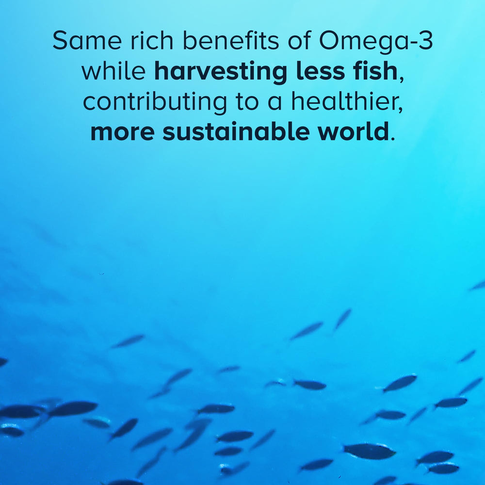 Choline and astaxanthin notes on Qunol Omega-3 product packaging