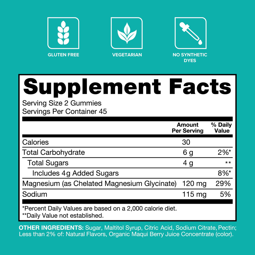 Qunol bottle with mixed berry gummies highlighting gluten-free and vegetarian formulation.