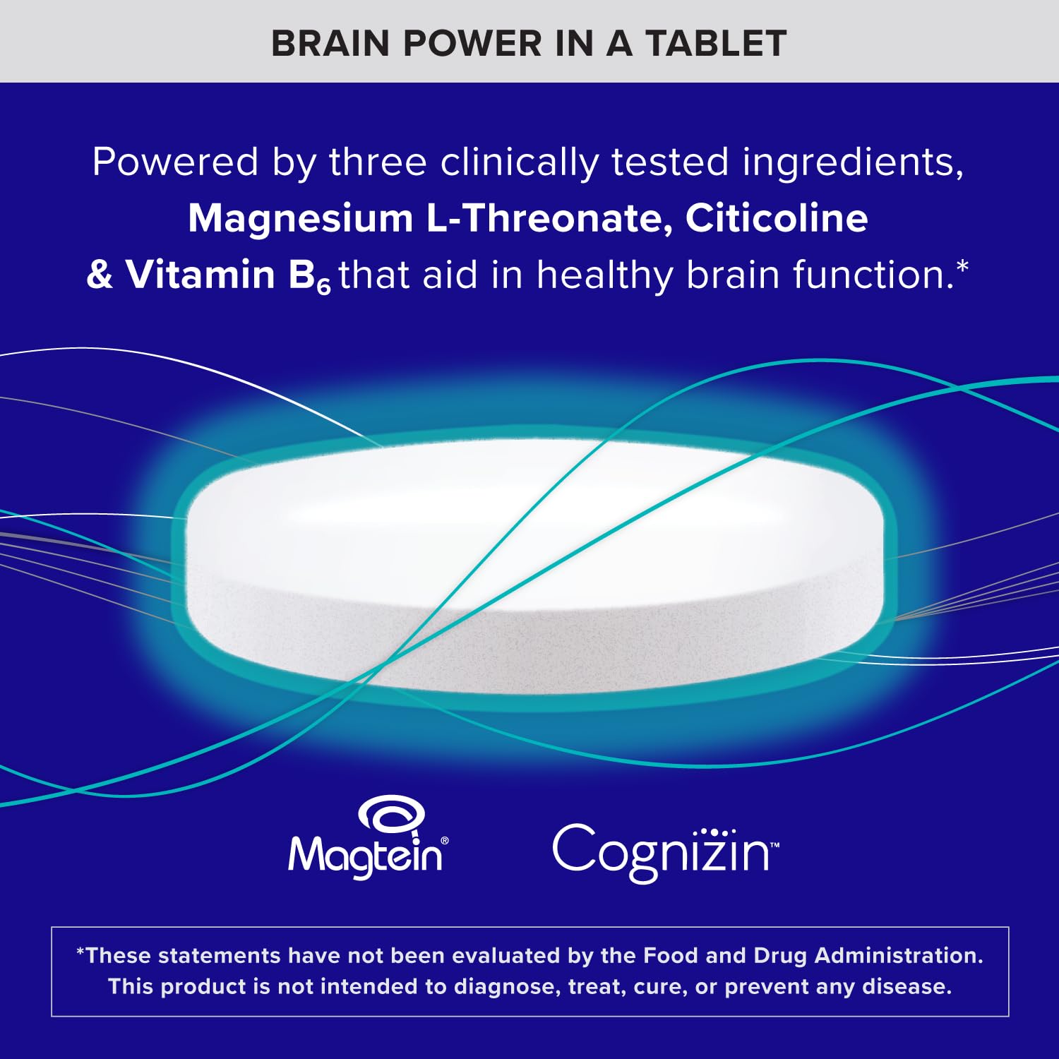Qunol Brain Health Memory Plus label highlights B6 and magnesium L-threonate.