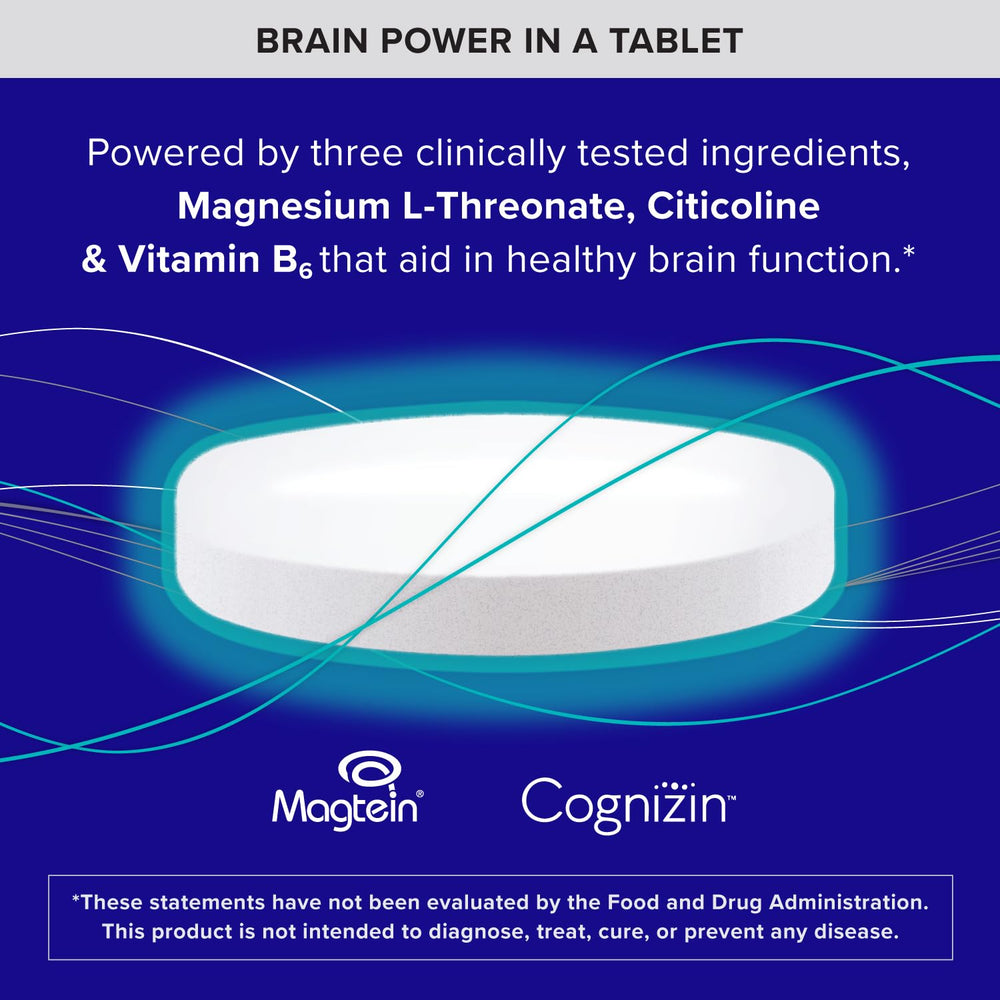 Qunol Brain Health Memory Plus label highlights B6 and magnesium L-threonate.