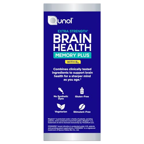 Qunol Brain Health Memory Plus logo close-up reinforcing trust