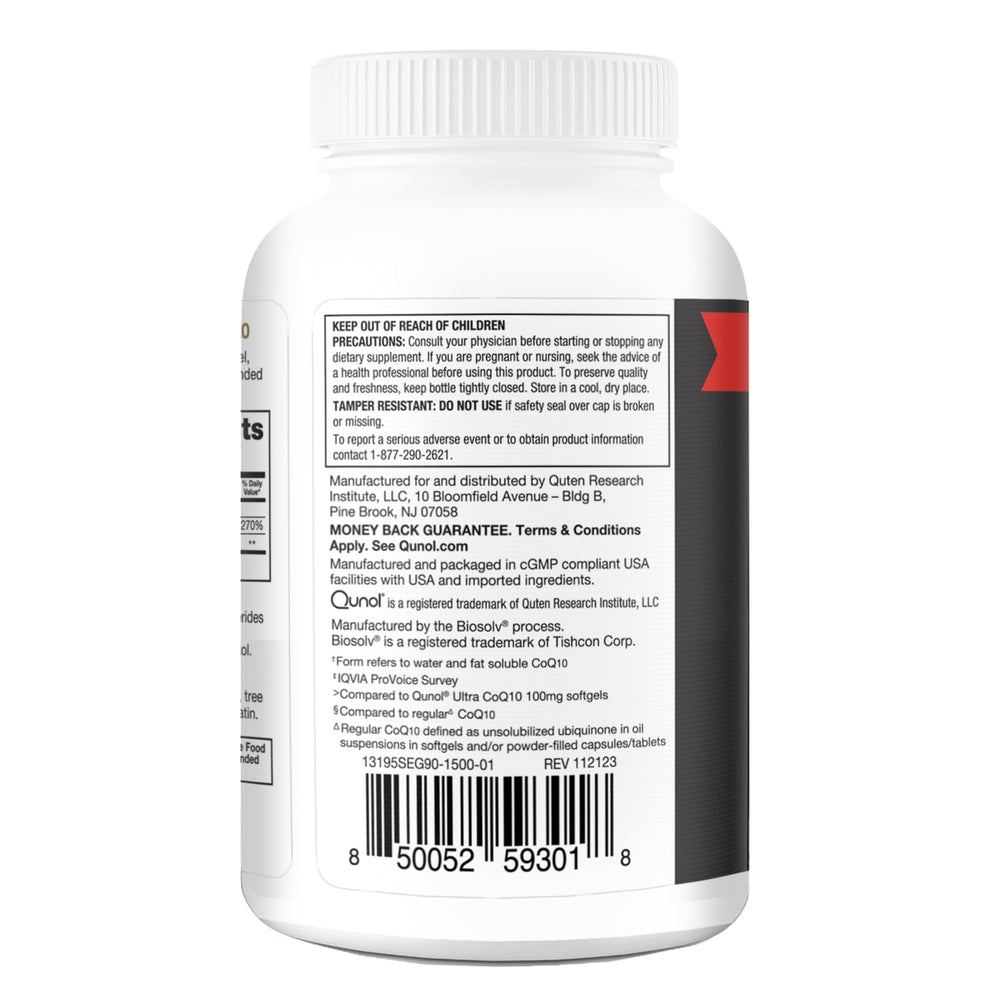 Qunol CoQ10 daily routine shot for consistency