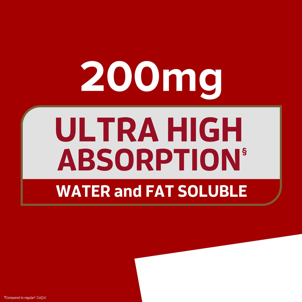 Qunol CoQ10 softgels pour showing easy daily use