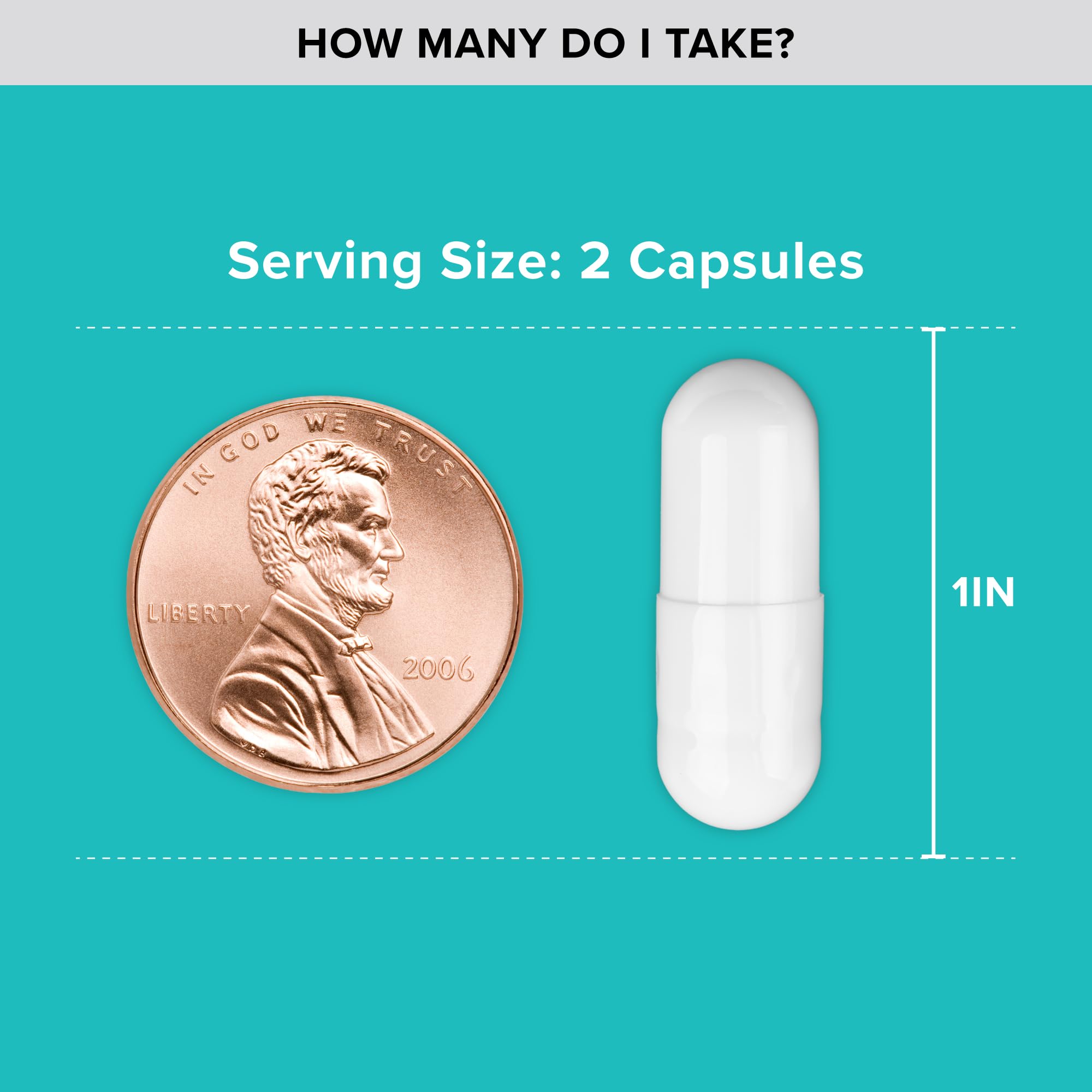 Qunol Magnesium Capsules daily-dose graphic conveys 420 mg per serving.