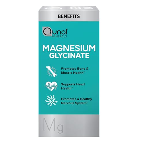 Qunol Magnesium Glycinate product shot with label information.