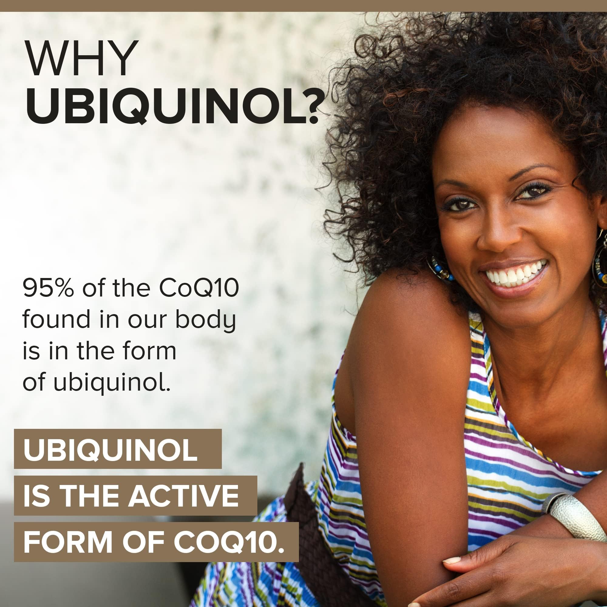 Qunol Plus ubiquinol capsules closeup shows the active form of CoQ10 for energy support.