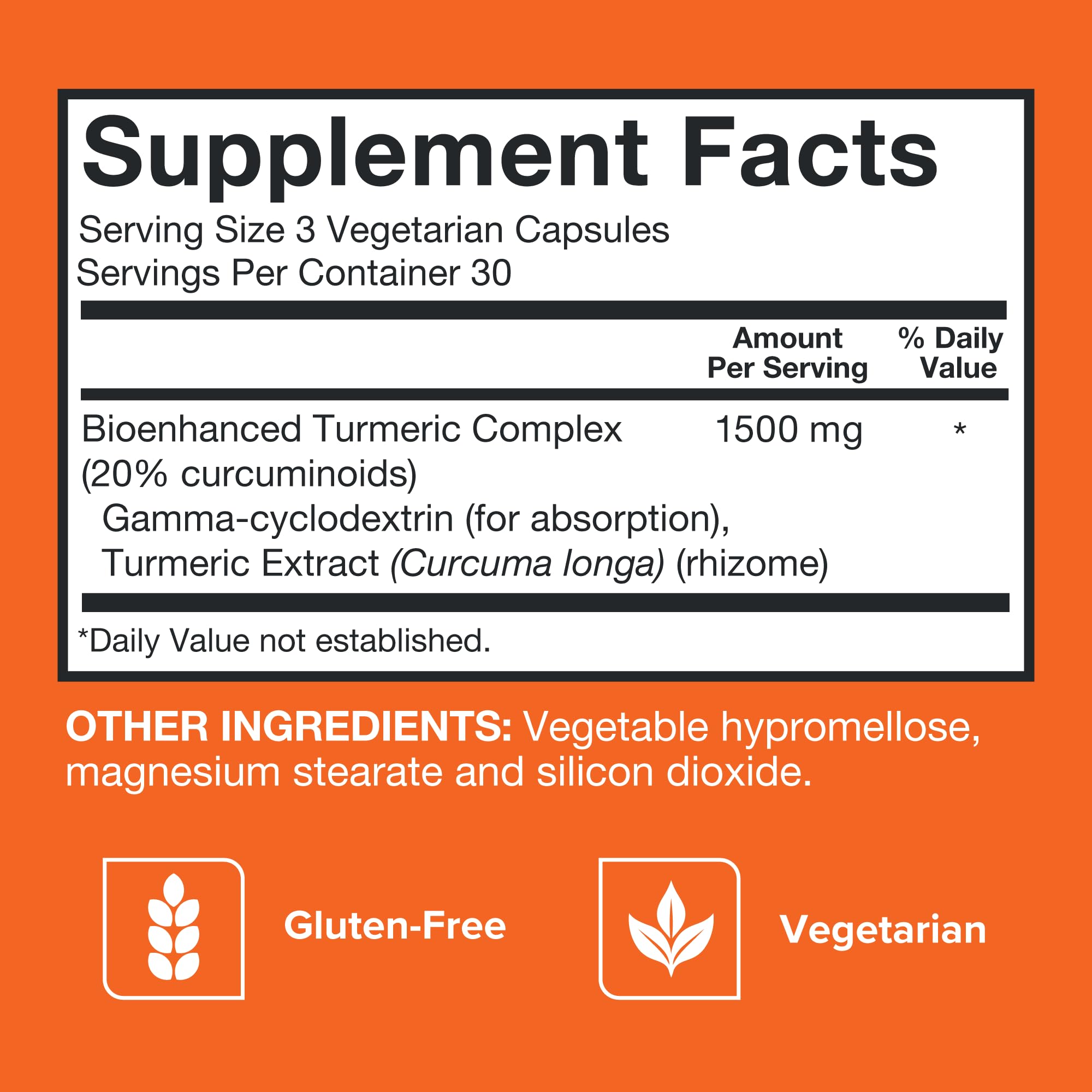 Qunol Turmeric bottle pouring capsules for daily use