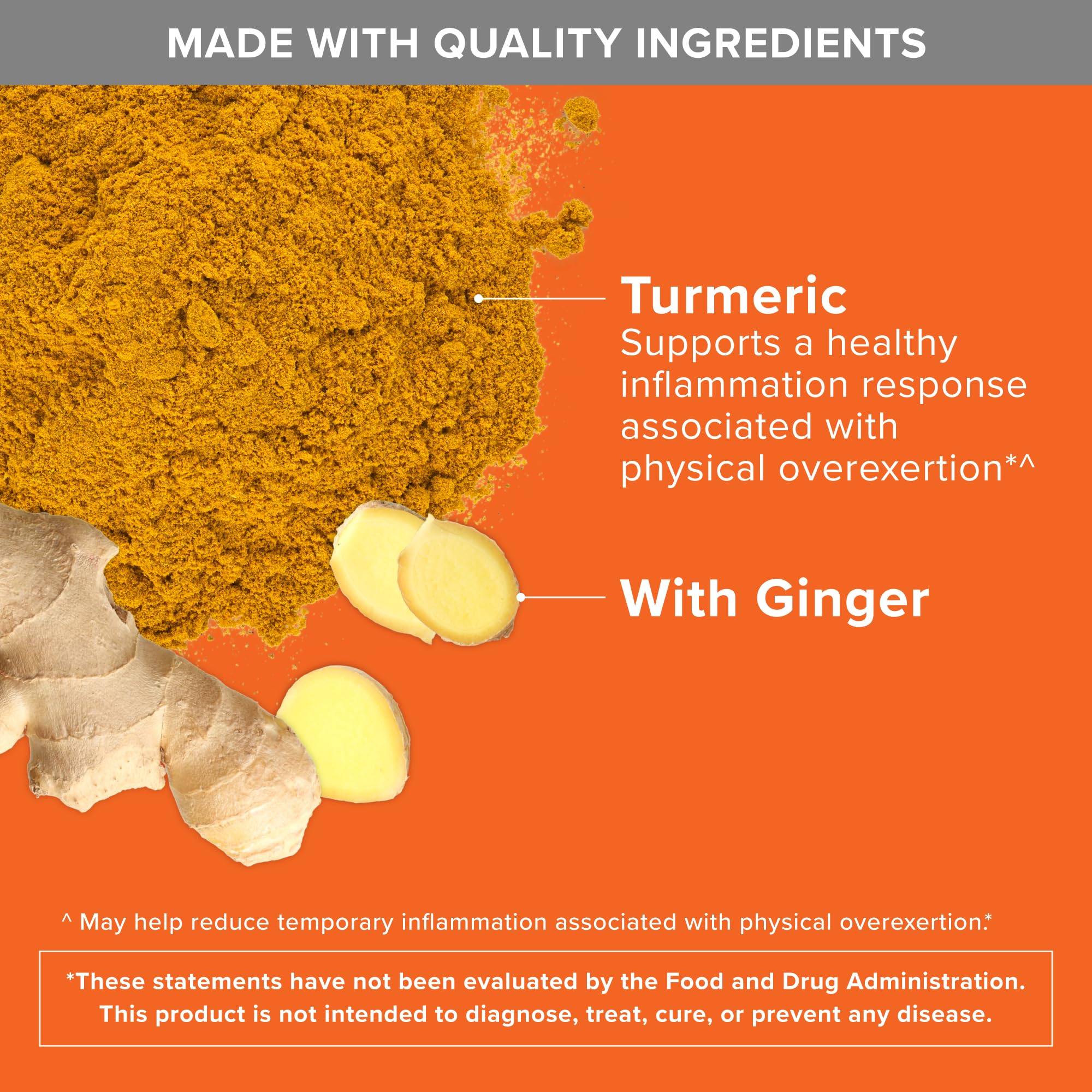 Qunol Turmeric Curcumin with ginger and pepper ingredient panel