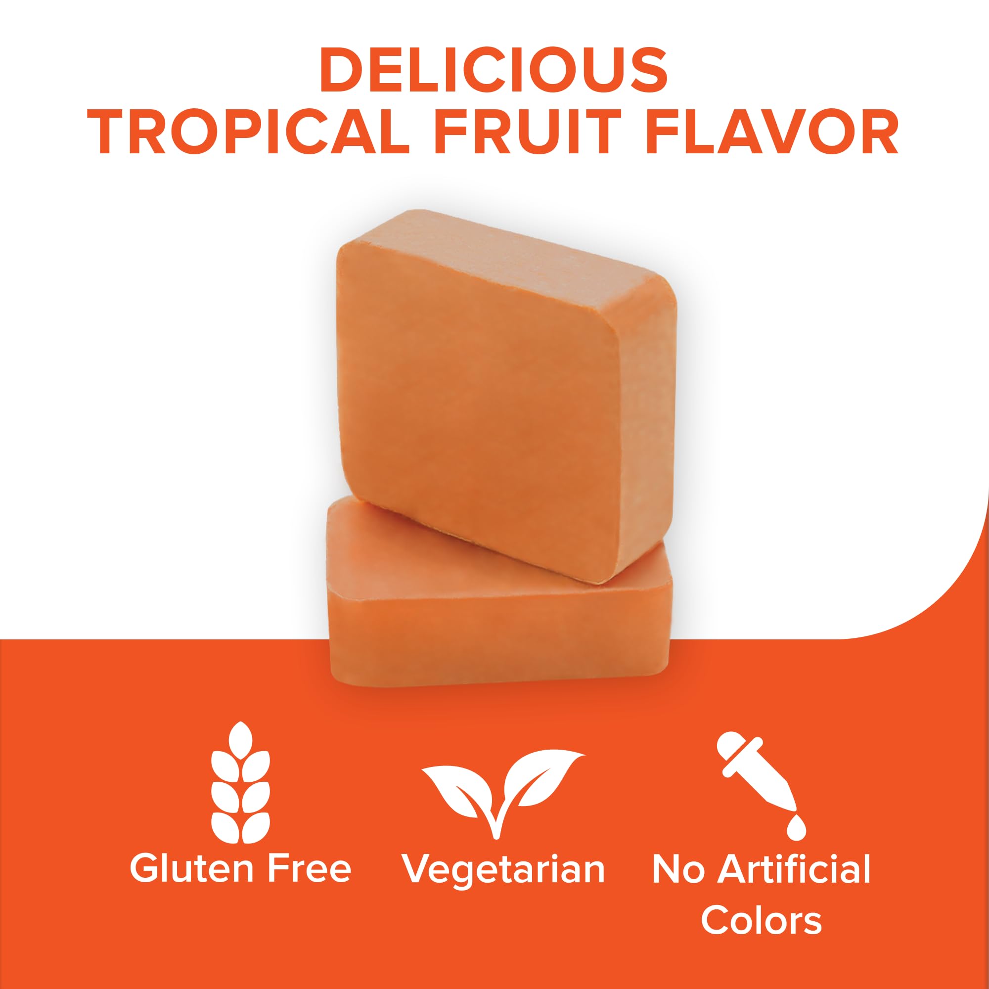 Qunol chews close-up texture highlights convenient, tasty daily joint support.