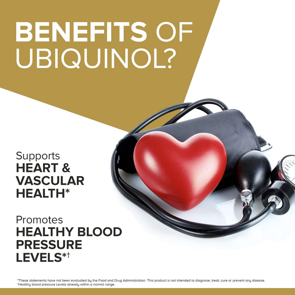Qunol Ubiquinol bottle pour suggesting easy daily supplementation.