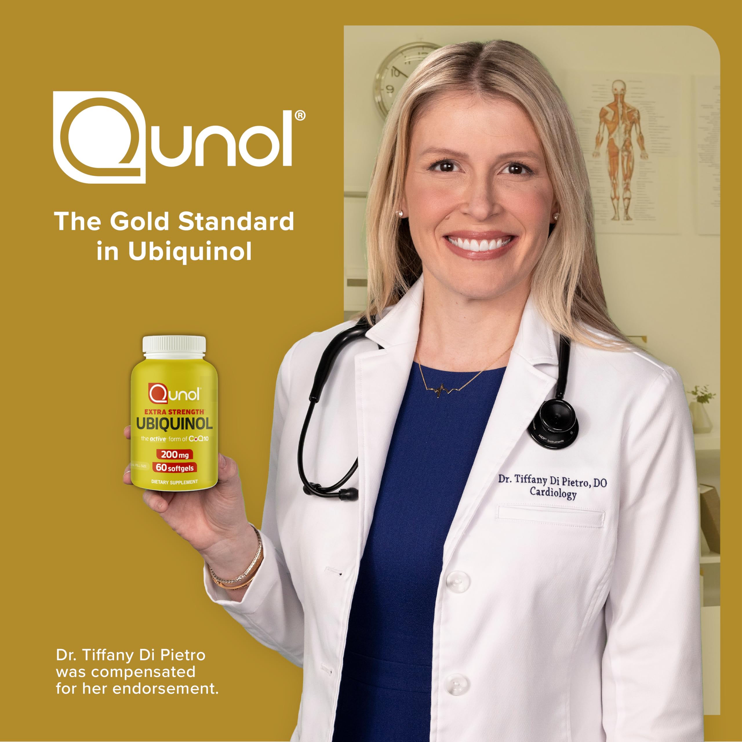 Lifestyle scene featuring a person incorporating Qunol ubiquinol into daily routine.