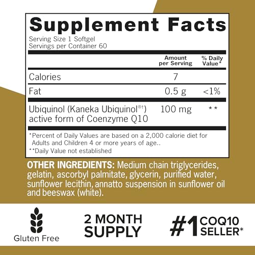 Qunol ubiquinol softgels packaging emphasizes freshness and storage.