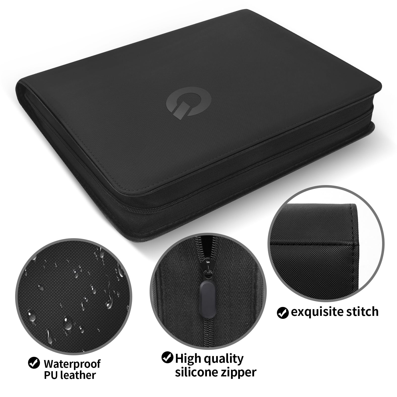 Qurhafoo Toploader Binder acid-free pages protect cards from wear and dust