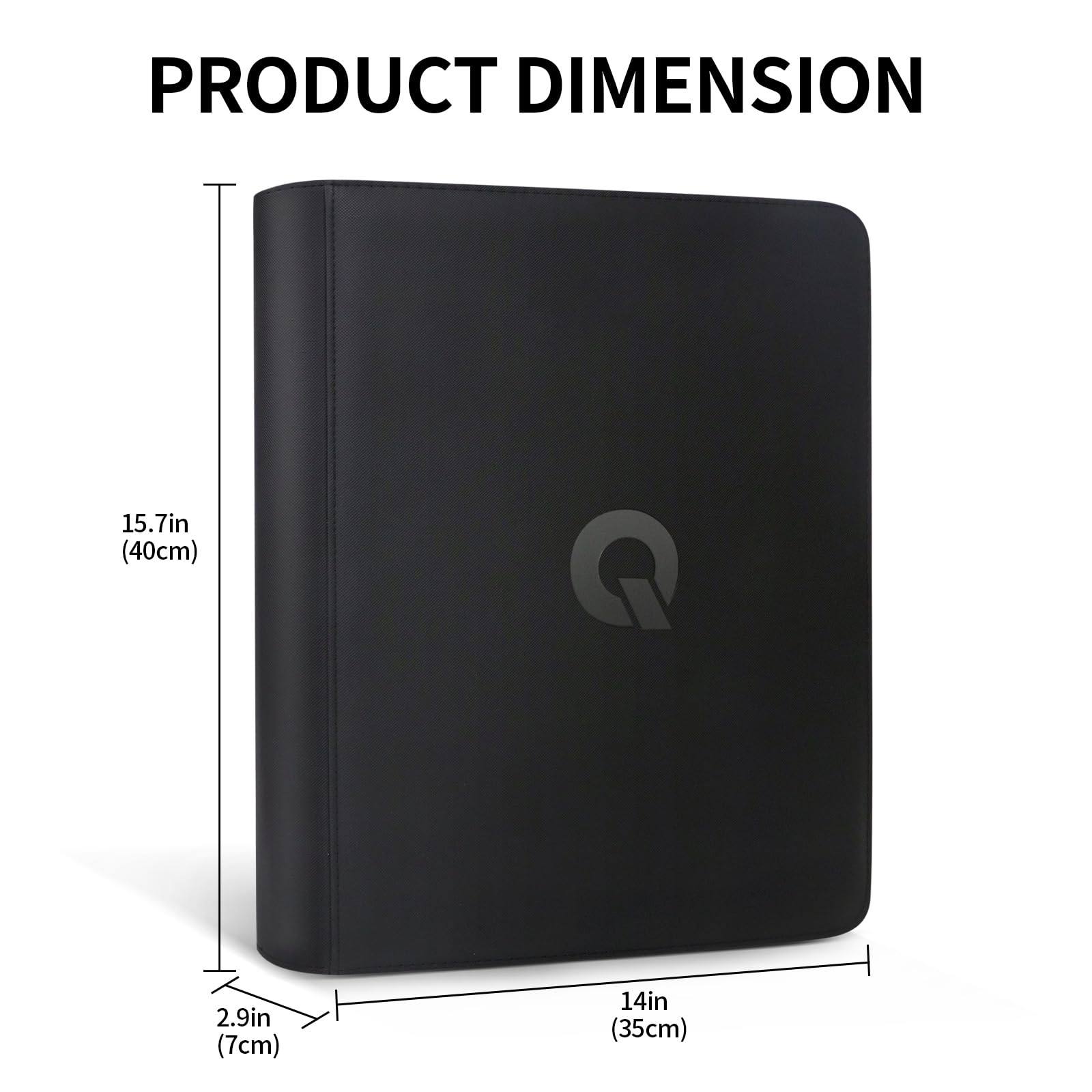 Qurhafoo binder interior with 9-pocket pages for efficient card sorting