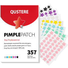 QUSTERE star patch set with 357 patches for blemish coverage and absorption