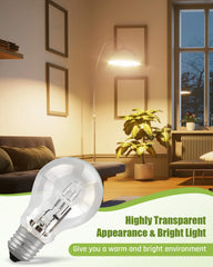 Quwfesudy 120V A19 bulb with crystal glass appearance