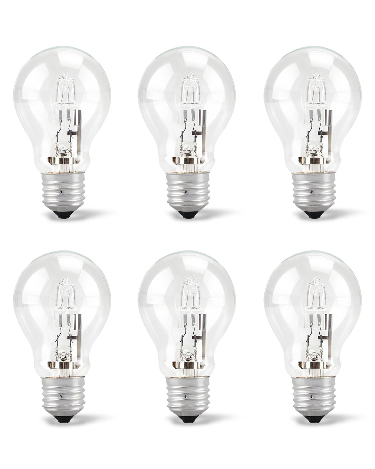 Quwfesudy A19 halogen bulb, 43W, ideal for energy-efficient table lamps
