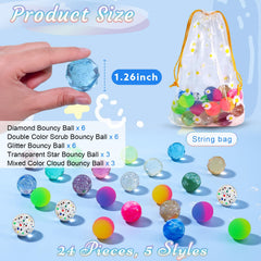 QYESQ Easter Egg Fillers compact 1.26 inch balls fit eggs and gift bags