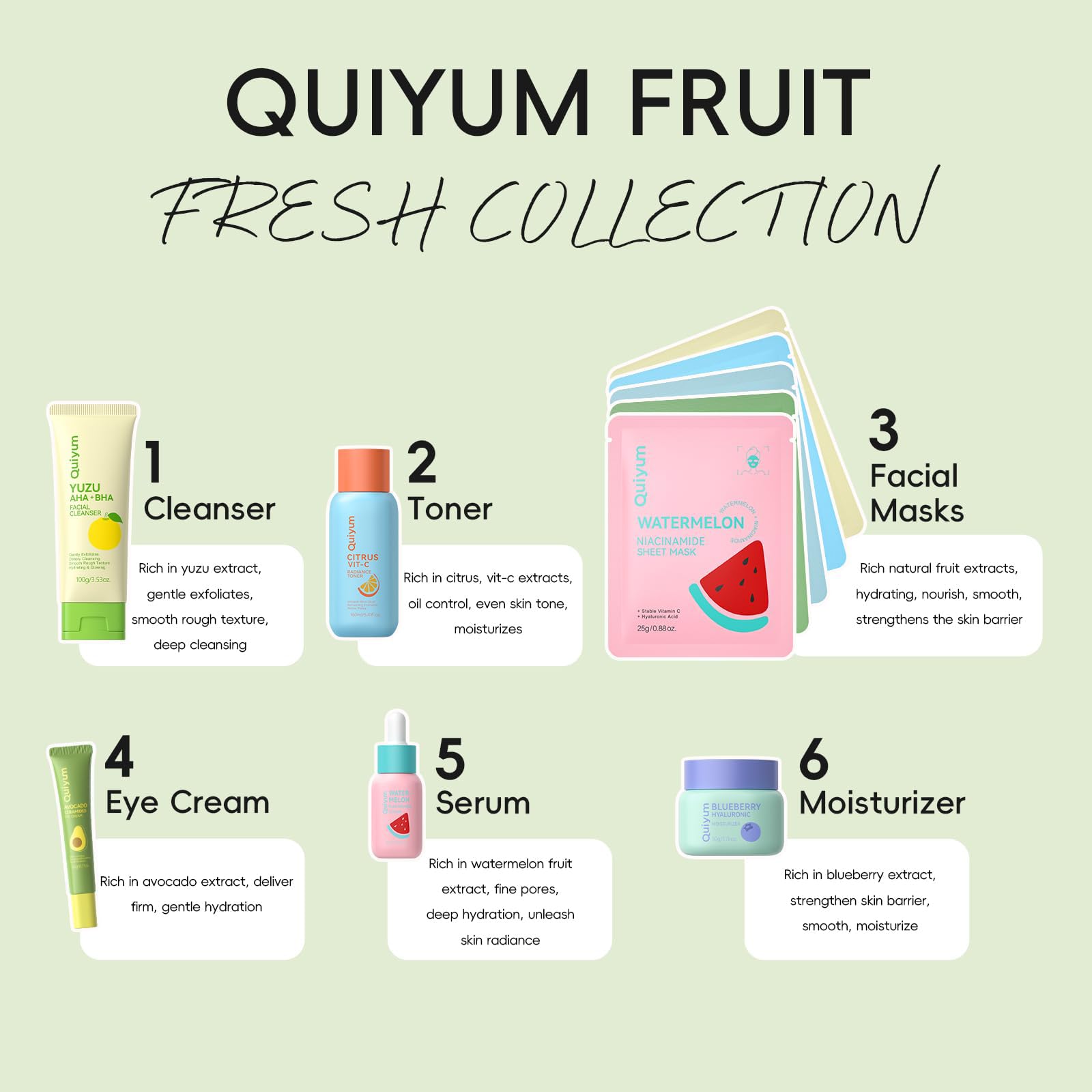 QUIYUM Citrus Vitamin C Toner bottle for balanced skin