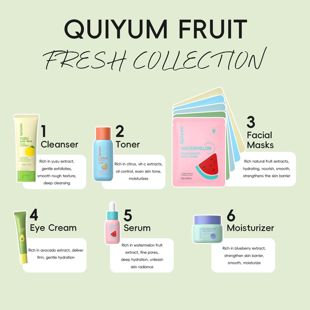 QUIYUM Citrus Vitamin C Toner bottle for balanced skin