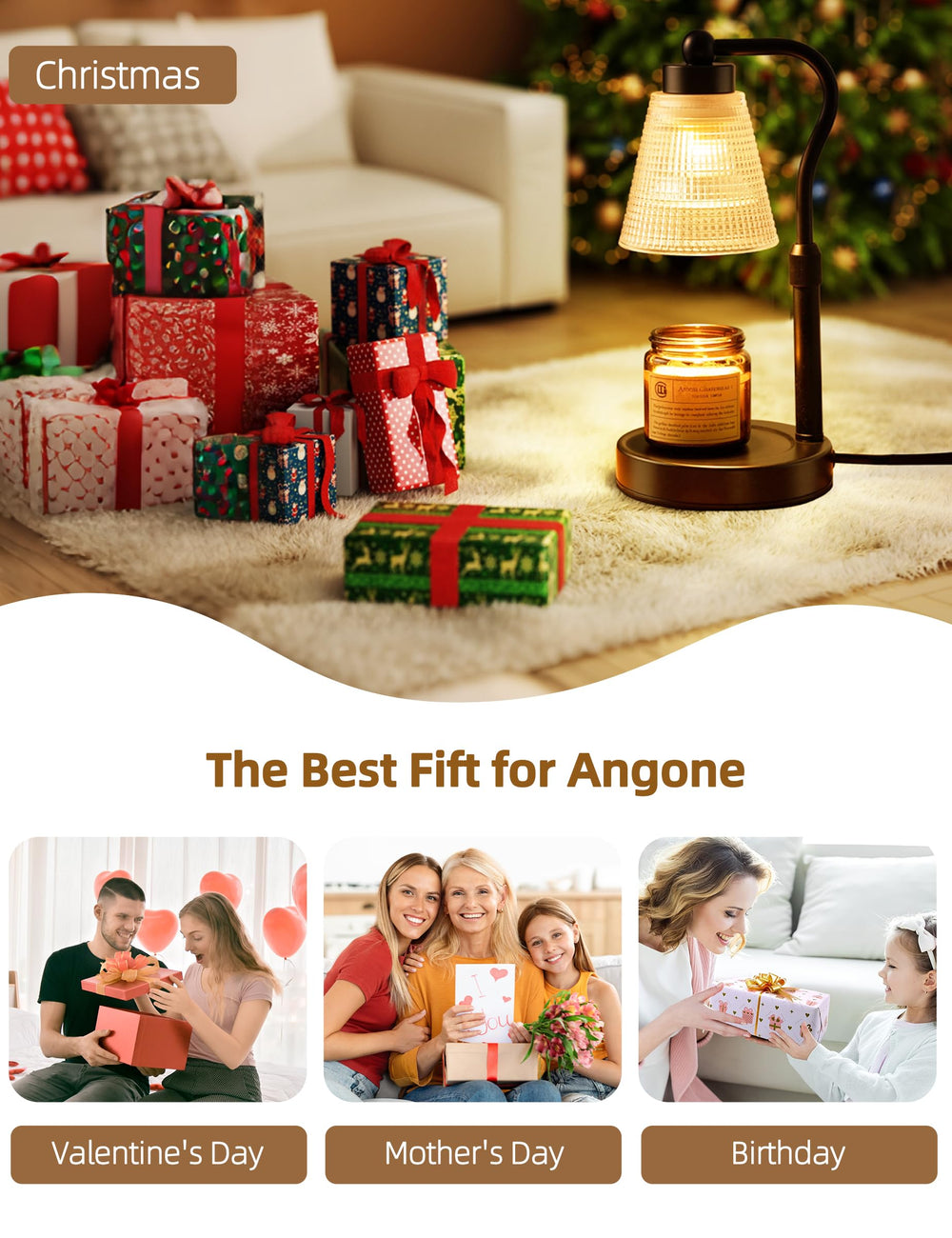 Quzhunoo safe and smokeless candle warmer suitable for pets and kids.
