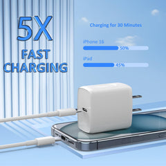 QUZUDN 6ft USB-C to USB-C cable extends charging reach with fast data support.