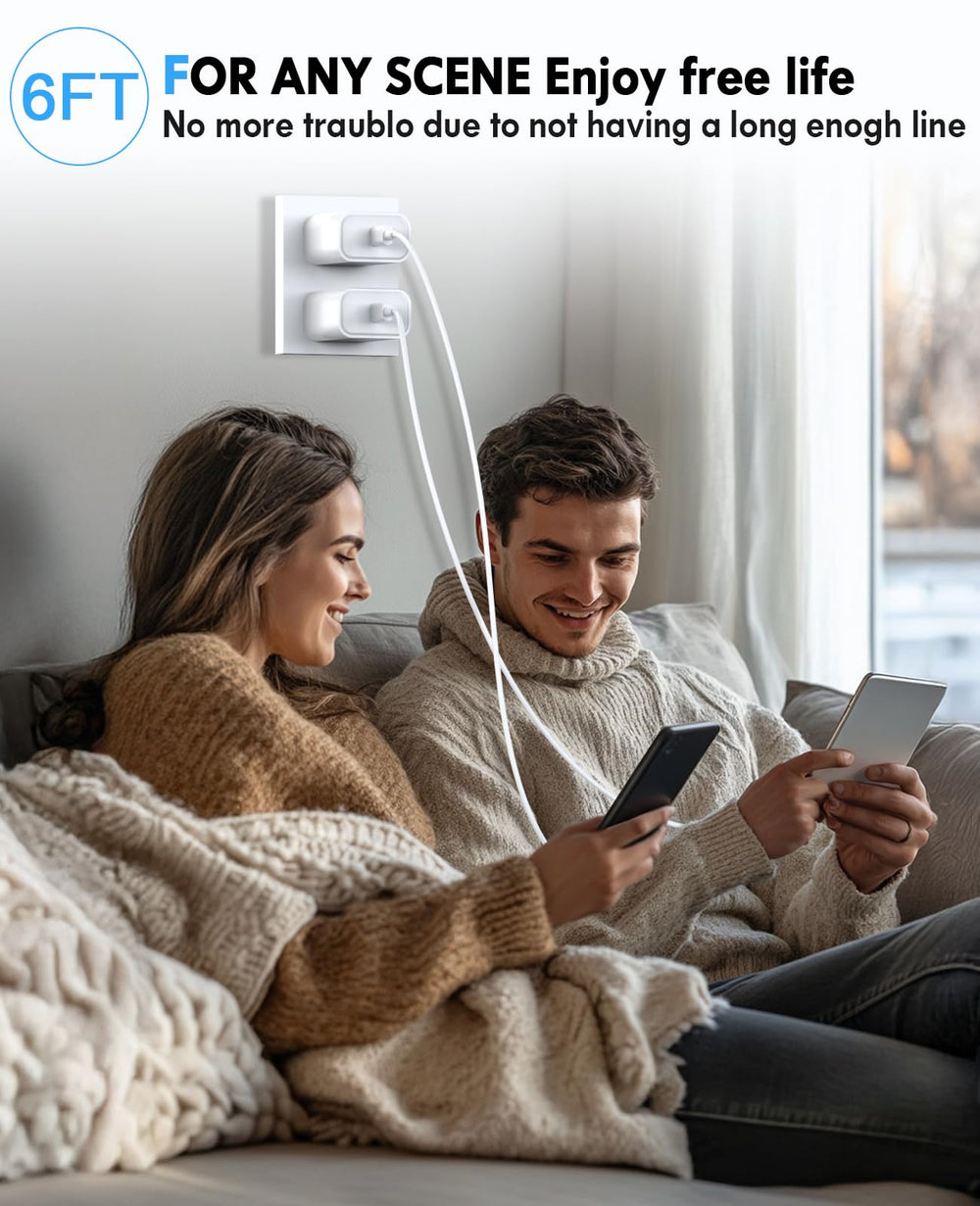 QUZUDN two-pack charger set ideal for home or travel