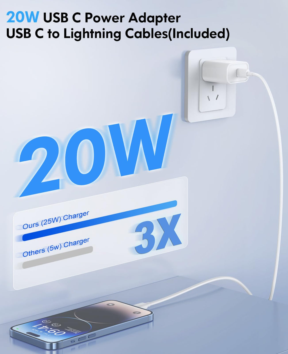 QUZUDN USB-C to Lightning cable 6ft offers flexible charging