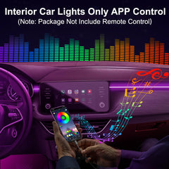 QVEVDACAR fiber optic length exceeds 100 inches for seamless inside-car glow.
