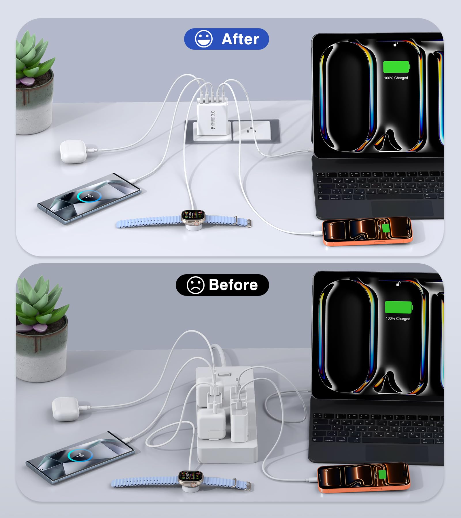 Qwinjwin compatibility with iPhone and iPad and other USB devices.