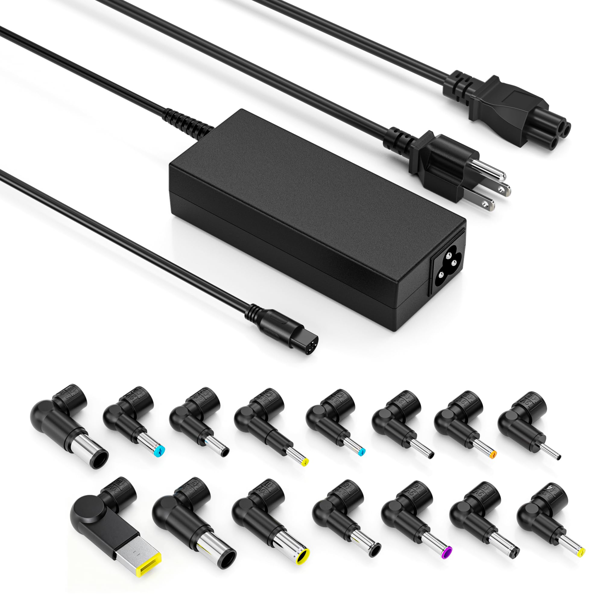 QXA 90W universal laptop charger demonstrates broad compatibility for travel