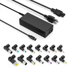 QXA 90W universal laptop charger demonstrates broad compatibility for travel