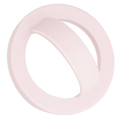 QxbBox magnetic silicone ring grip mounted on iPhone with MagSafe case for secure one-handed use