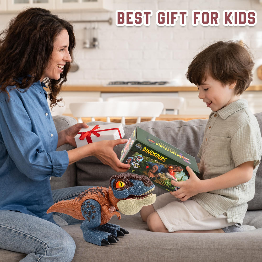 QXHOL dino supports imaginative play on trips and sleepovers