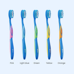 QYJ rounded-bristle tips gentle on gums and enamel