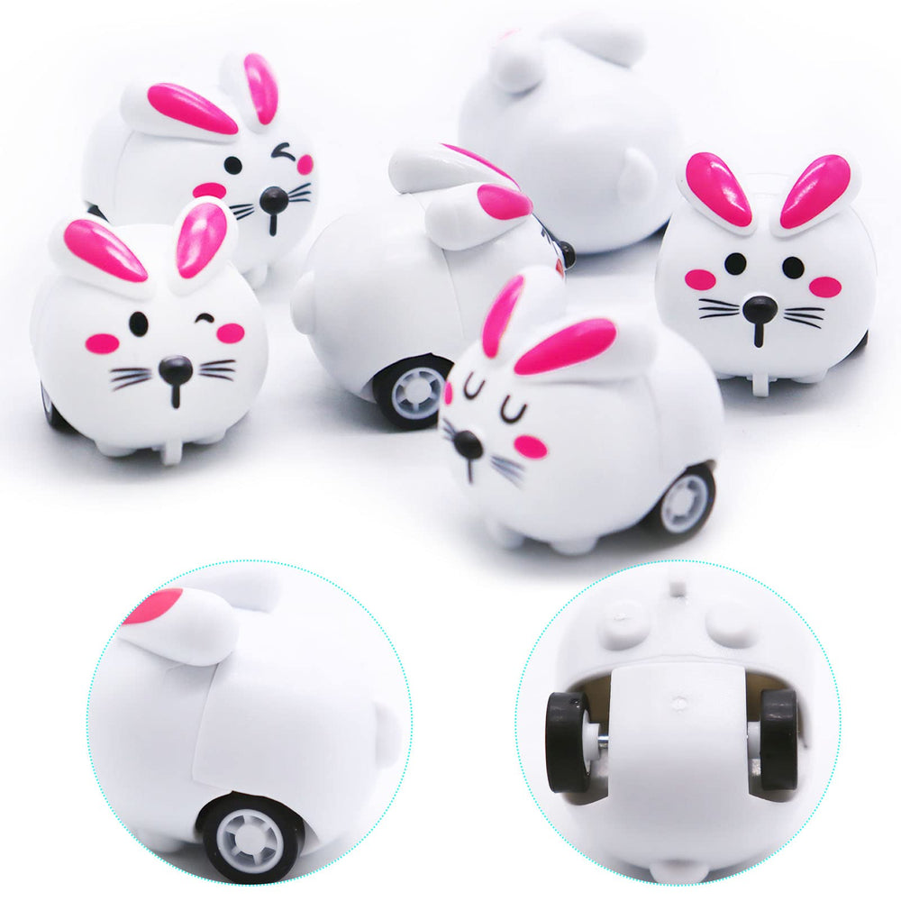 Qyyiguf bunny pull back cars offer safe, kid-friendly play