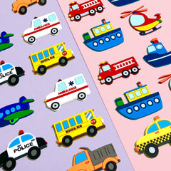 QZCPGP transportation magnets bus on fridge boosts shape recognition and color learning during routines