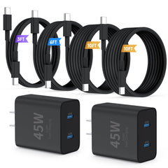 QZIIW 45W dual-port charger block powers two devices