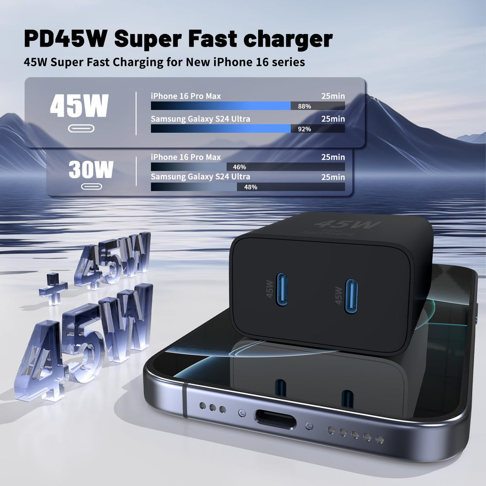 QZIIW two-pack charger for home and travel