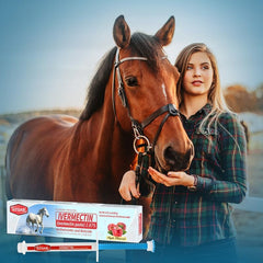 QZQAB Ivermectin paste dose markers show weight-based dosing.