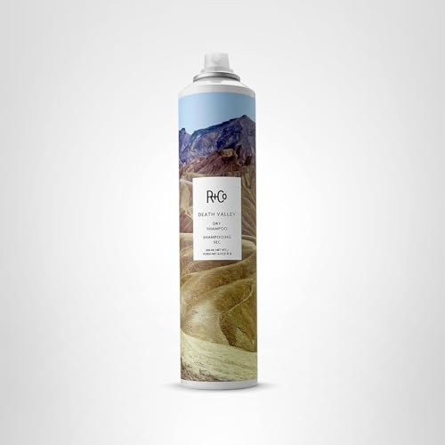 R+Co Death Valley dry shampoo packaging is travel-friendly.